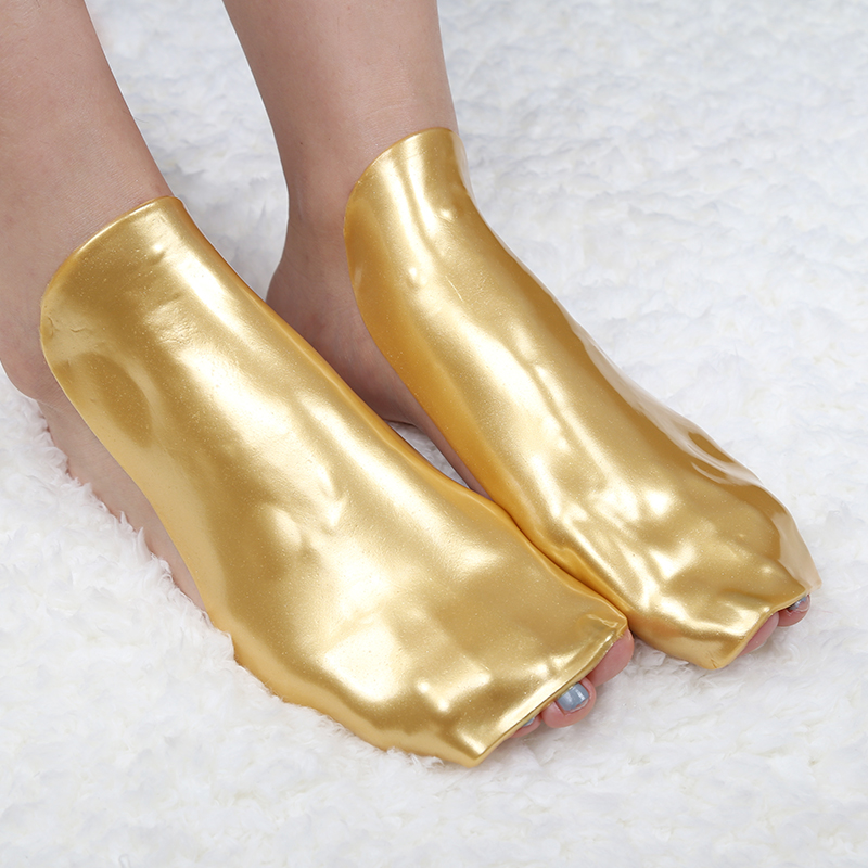 Collagen Repairing Callus Remover Foot Sheet Mask Hydrogel Moisturizing 24K Gold Foot Mask Hydrating - 9